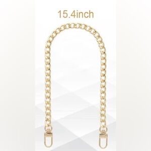 Gold Iron Metal Crossbody Chain for Wallet Purse Handbag Shoulder 15.4